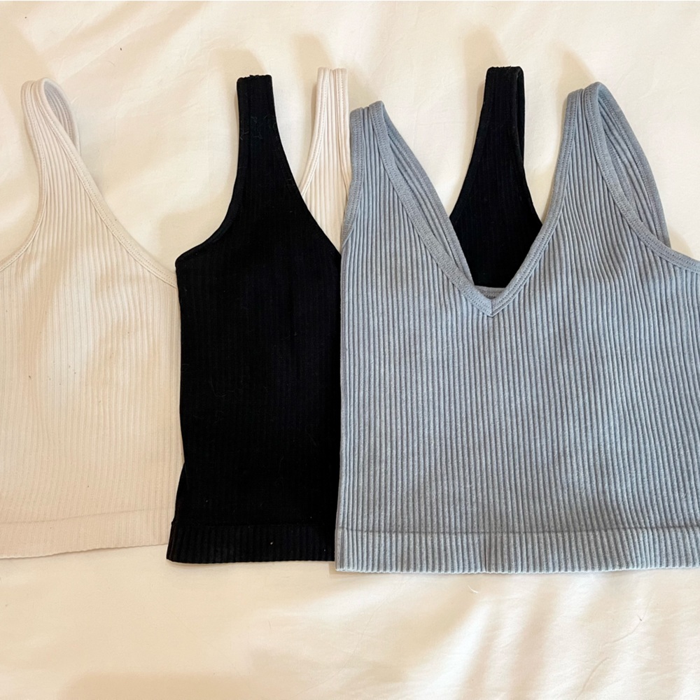 Three Piece Aura Crop/Tank Tops